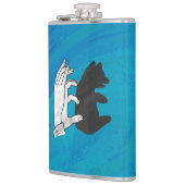 シャドウベアーキューオンブルー フラスク (左)