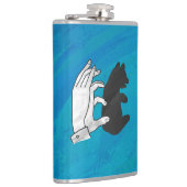 シャドウベアーキューオンブルー フラスク (右)