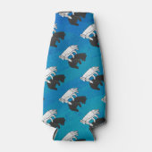 シャドウベアーキューオンブルー ボトルクーラー (正面)