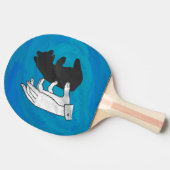 シャドウベアーキューオンブルー 卓球ラケット (横)