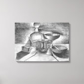 シャドウペンシルスケッチバイサラモトラネス キャンバスプリント (正面)