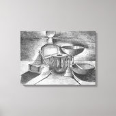 シャドウペンシルスケッチバイサラモトラネス キャンバスプリント (正面)