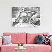 シャドウペンシルスケッチバイサラモトラネス キャンバスプリント (インサイチュ (リビング))