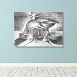 シャドウペンシルスケッチバイサラモトラネス キャンバスプリント