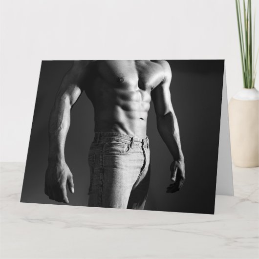 シャドウマッスルホットガイ挨拶カード カード (正面)