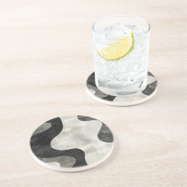 シャドウラインストライプ抽象芸術 コースター