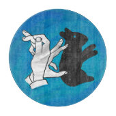 シャドウラビットオンブルー カッティングボード (正面)