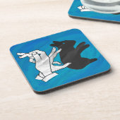 シャドウラビットオンブルー コースター (左側)