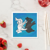 シャドウラビットオンブルー スタンダードカクテルナプキン (インサイチュ)