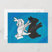 シャドウラビットオンブルー ポストカード (正面/裏面)