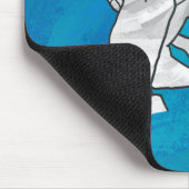 シャドウラビットオンブルー マウスパッド (コーナー)