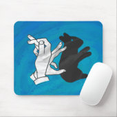 シャドウラビットオンブルー マウスパッド (マウス)