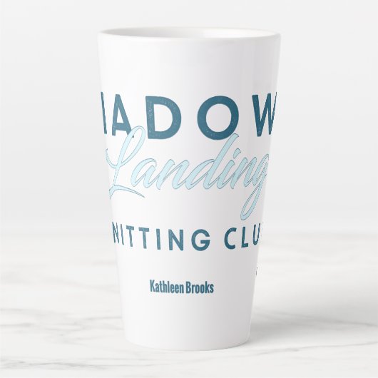 シャドウランディング編み物クラブ カフェラテマグ (正面)