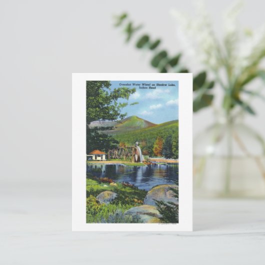 シャドウレイクオーバーショット水車ビュー ポストカード (スタンド正面)