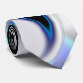 シャドウ上の青いネオン曲線と滑らかなブレンド ネクタイ (ロール)