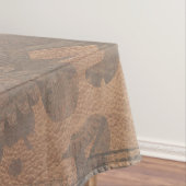 シャドウ付きのSteampunk錆びた金属ギア テーブルクロス (インサイチュ)