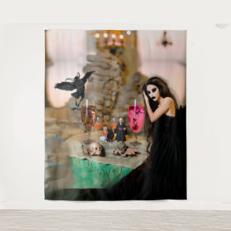 シャドウ作品オカルト暗黒の魔性の回復AIアート タペストリー