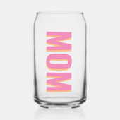シャドウ文字カスタマイズ可能なママ ガラス缶 (正面)