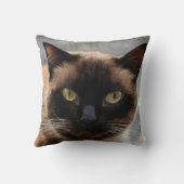 シャドウ猫好きダークストロング顔ペット クッション (裏面)
