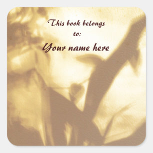 シャドウ蔵書票 スクエアシール