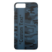 シャドウ迷彩柄とカスタム文字 Case-Mate iPhoneケース (裏面)