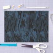 シャドウ迷彩柄 薄葉紙 (クラフト)