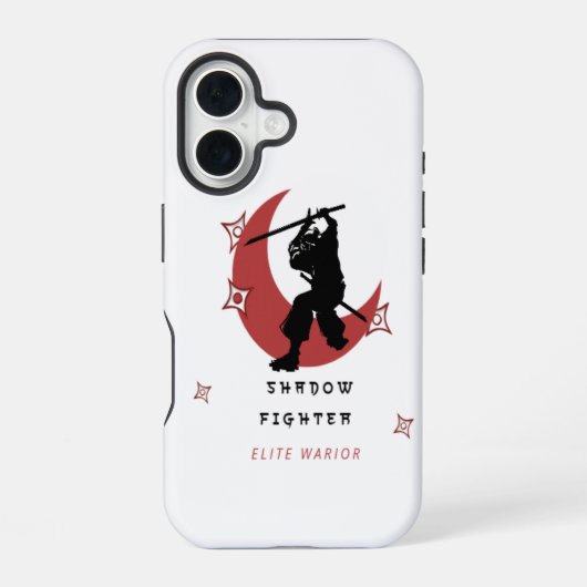 シャドウ・ファイター - ウォリアー iPhoneケース iPhone 16ケース (裏面)