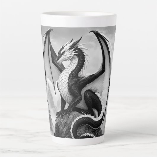 シャドウ フレーム ドラゴン カフェラテマグ (正面)