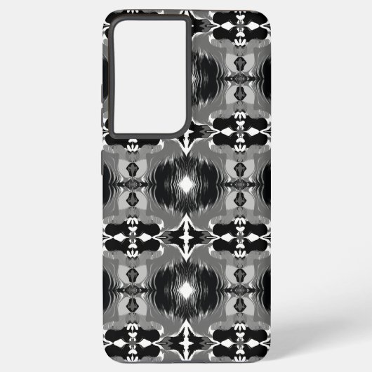 シャドウ ミラー パターン SAMSUNG GALAXYケース (裏面)