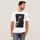 シャドウTシャツの中世の騎士の騎士 Tシャツ (正面フル)
