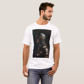 シャドウTシャツの中世の騎士の騎士 Tシャツ (正面フル)