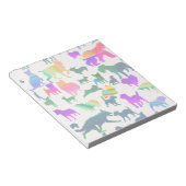 シャドカラフルドッグ ノートパッド (アングル)