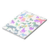 シャドカラフルドッグ ノートパッド (回転)