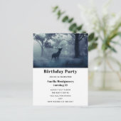 シャドーイの森に〔雄ジカの〕枝角がある鹿 ポストカード (スタンド正面)