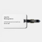 シャドーイの森に〔雄ジカの〕枝角を持つ鹿 ラゲッジタグ (裏面横)