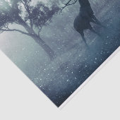 シャドーイの森に〔雄ジカの〕枝角を持つ鹿 薄葉紙 (詳細)