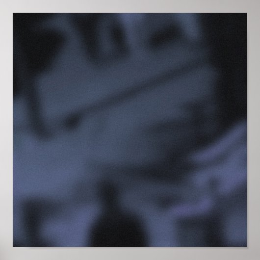 シャドーイブルーNYC歩道ラッシュアワー ポスター (正面)