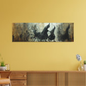 🌃🎨シャドーウィー車輌に乗🐎 キャンバスプリント (インサイチュ (リビング))