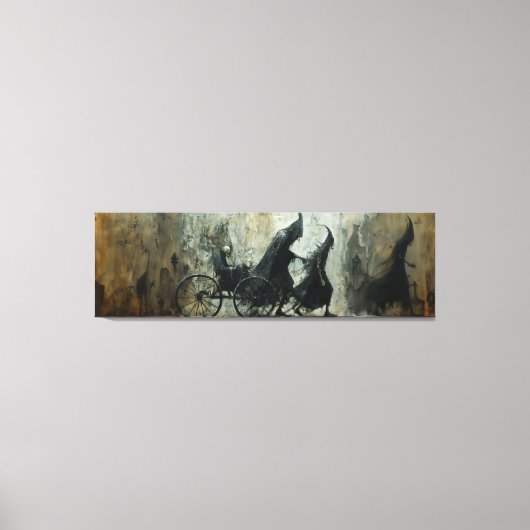 🌃🎨シャドーウィー車輌に乗🐎 キャンバスプリント (正面)