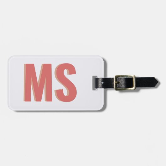 シャドーエレガントモノグラムヴィンテージファミリーツアー ラゲッジタグ (正面横)