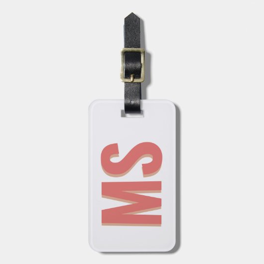 シャドーエレガントモノグラムヴィンテージファミリーツアー ラゲッジタグ (正面縦)