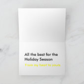 シャドーエレファントクリスマスカード シーズンカード (内部)