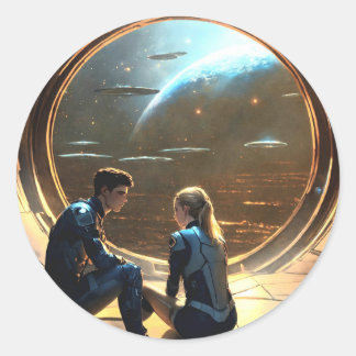 シャドーエンスラウンドステッカー ラウンドシール