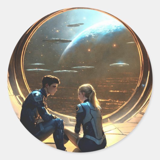 シャドーエンスラウンドステッカー ラウンドシール (正面)