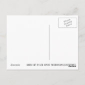 シャドーキャットアート写真グリーンアイズ子猫 ポストカード (裏面)