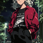 シャドークランプライドの戦士の猫と歩く Tシャツ