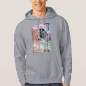 シャドーショニフード付きスウェットシャツスウェットシャツ パーカ (正面)