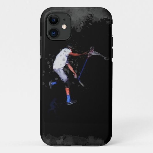 シャドースクーティングトリックスクーターアート Case-Mate iPhoneケース (裏面)