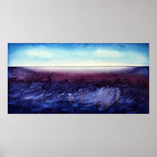 シャドーズジャーリーヒーリングバイオレット&インディゴプリント ポスター