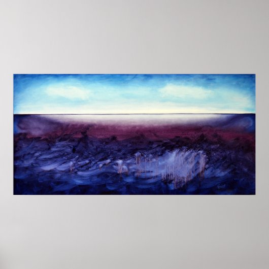 シャドーズジャーリーヒーリングバイオレット&インディゴプリント ポスター (正面)